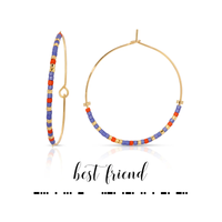 BEST FRIEND MORSE CODE HOOP EARRINGS