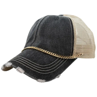 GOLD CURB HAT CHAIN