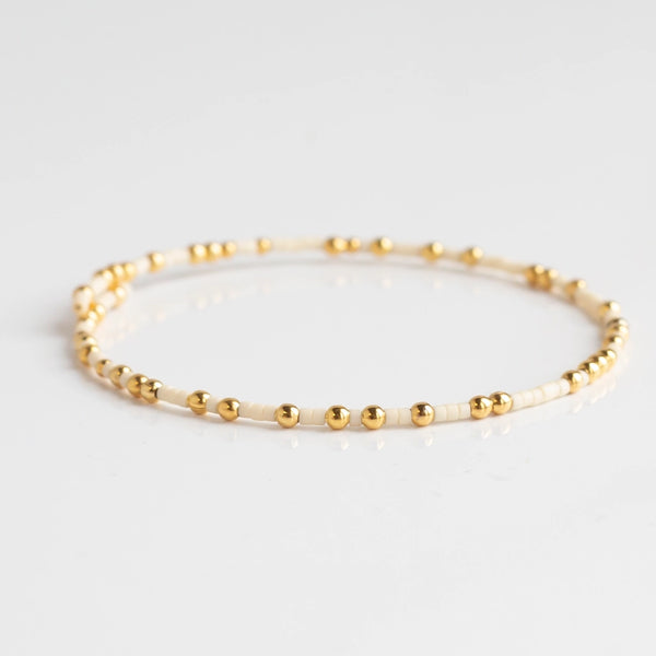 CONFETTI BANGLE - IVORY