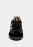 SASHA RETRO SNEAKER - BLACK SUEDE