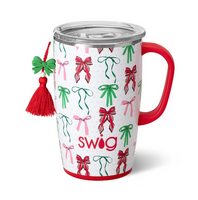 TRAVEL MUG 18 OZ - RIBBONS & BOWS