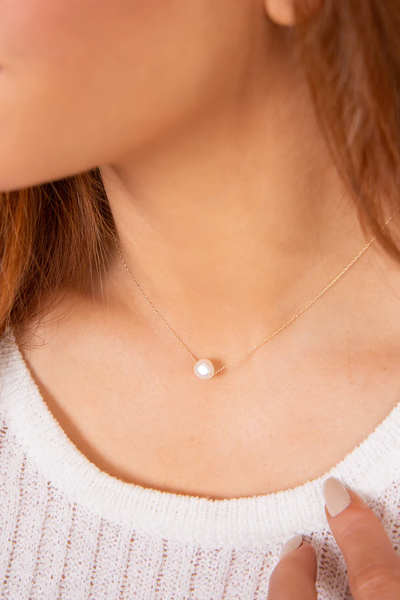 16" NECKLACE GOLD - ADMIRE PEARL