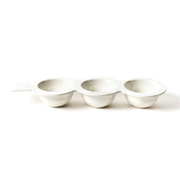 HAPPY EVERYTHING WHITE STRIPE MINI TRIO BOWL