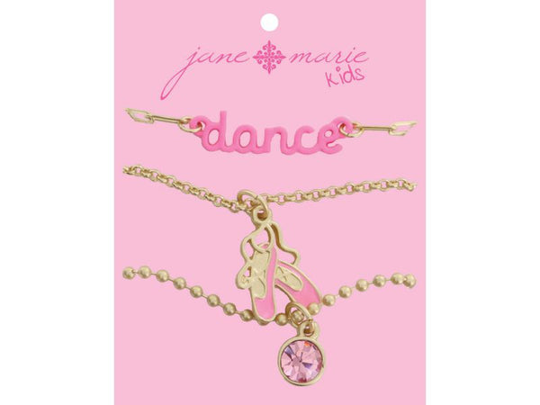 KIDS DANCE BAR NECKLACE SET OF 3