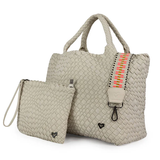 LONDON HANDWOVEN LARGE TOTE - BONE