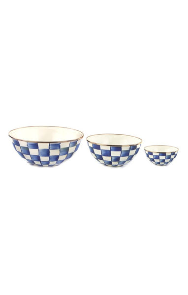 ROYAL CHECK MIXING BOWLS SET/3