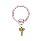 LEATHER BIG O KEY RING