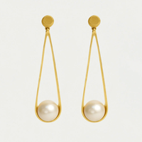 IPANEMA EARRINGS - GOLD/PEARL