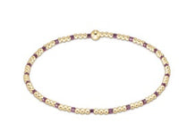 EGIRL HOPE SINCERITY 2MM BEAD BRACELET - PINK METALLIC