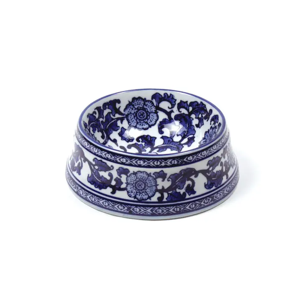 BLUE CHINOISERIE SMALL DOG BOWL