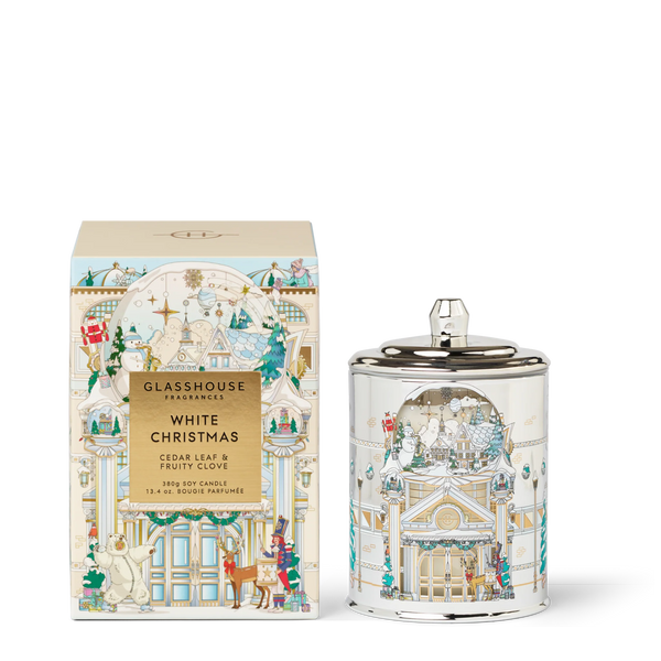 WHITE CHRISTMAS CANDLE 13.4OZ