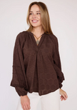 ISABELLA POLKA DOT BLOUSE- ONE SIZE