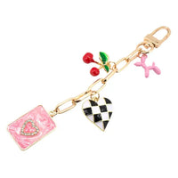 HEARTS & CHERRIES BAG CHARM