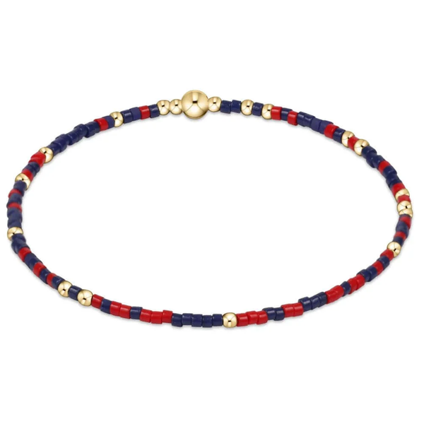 GAMEDAY HOPE UNWRITTEN BRACELET - NAVY/BRIGHT RED
