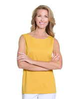 HI NECK TANK - GOLDEN