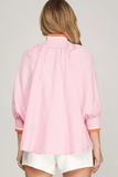 SUNSET STROLL BLOUSE - PINK