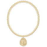 EXTENDS CLASSIC GOLD 3MM BRACELET - INSPIRE AMERICA GOLD DISC