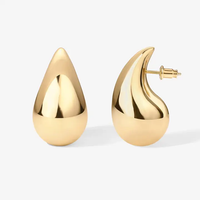 TEAR DROP WATERDROP GOLD FILLED EARRING - MEDIUM