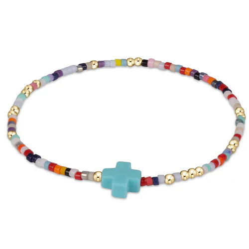 EXTENDS HOPE UNWRITTEN SIGNATURE CROSS BRACELET - HOT MESS