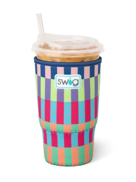 BRITE STRIPE ICED CUP COOLIE LARGE