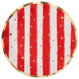 WAVY PAPER DINNER PLATE 8 CT -