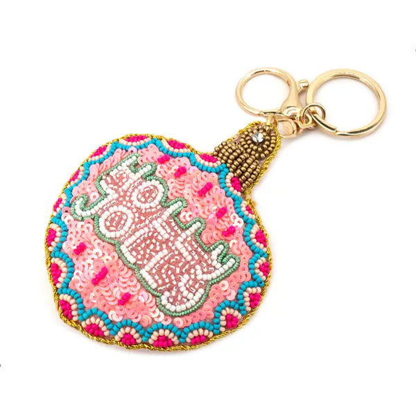 HOLLY JOLLY ORNAMENT KEYCHAIN