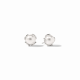 PENELOPE STUD SILVER  - PEARL
