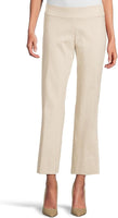 KRAZY LARRY STRETCH LINEN WIDE ANKLE PANT - STONE