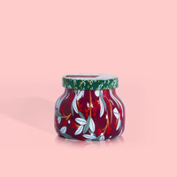 HOLIDAY PATTERN PLAY PETITE JAR 8 OZ CANDLE - TINSEL & SPICE