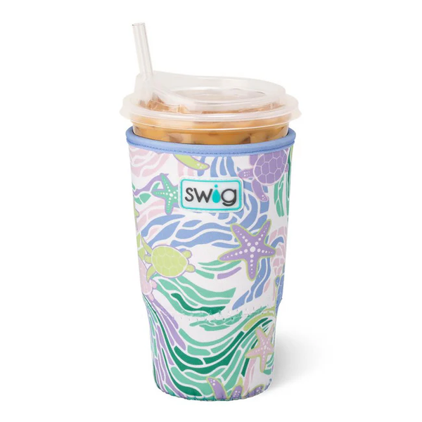 SEA SWIRL  ICED CUP COOLIE (LARGE)