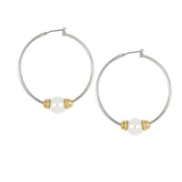 Pérola Pearl Large Hoop Earrings