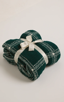 PLUSH PLAID BLANKET - NOBLE FIR