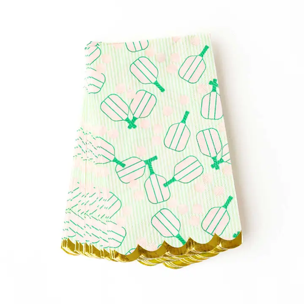 PICKLEBALL STRIPE PAPER GUEST TOWELS