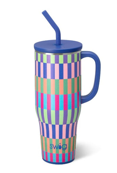 MEGA MUG 40 OZ - BRITE STRIPE