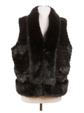 FAUX FUR VEST ONE SIZE