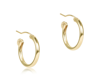ROUND GOLD 0.5" HOOP - SMOOTH