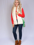 FAUX FUR VEST ONE SIZE