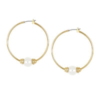 Pérola Pearl Large Hoop Earrings