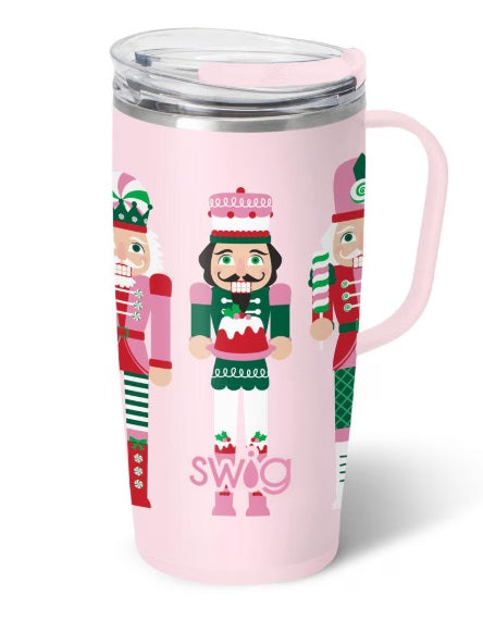TRAVEL MUG 22OZ - SUGAR PLUM SOLDIERS