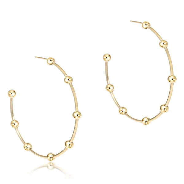 BEADED SIMPLICITY 1.5" HOOP 4MM