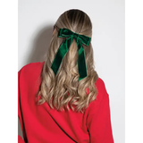 VELVET BOW CLIP