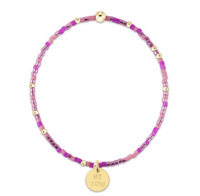 EGIRL HOPE UNWRITTEN BE YOU DISC BRACELET - BACK TO THE FUCHSIA