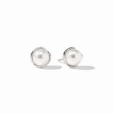 PENELOPE STUD SILVER  - PEARL