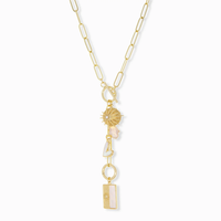 LARIAT TOGGLE CHARM NECKLACE