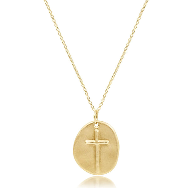 16" NECKLACE GOLD - INSPIRE SMALL GOLD CHARM