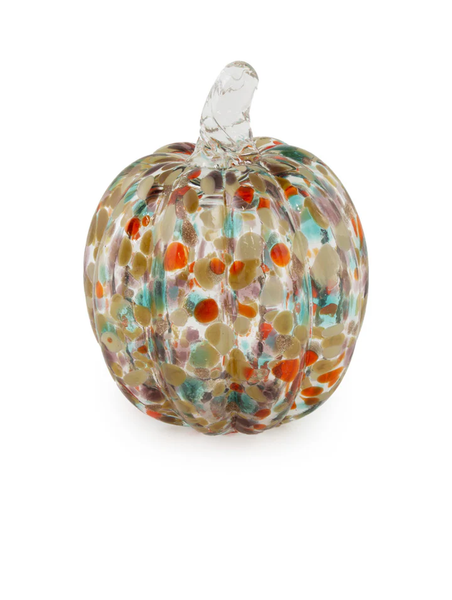 MINI CONFETTI GLASS PUMPKIN