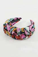 BRIGHT FLORAL HEADBAND PINK