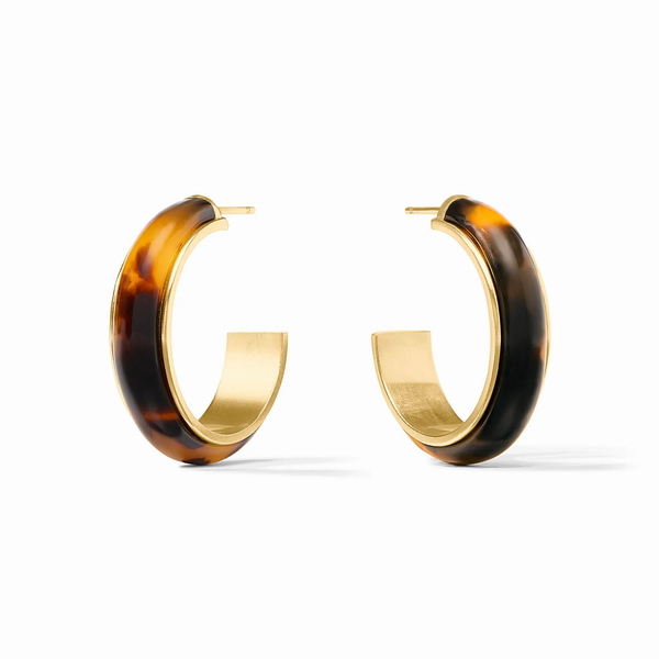 CARNABY HOOP MEDIUM - TORTOISE SHELL