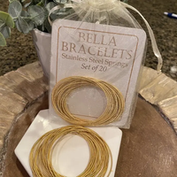 BELLA BRACELETS - GOLD 20/SET