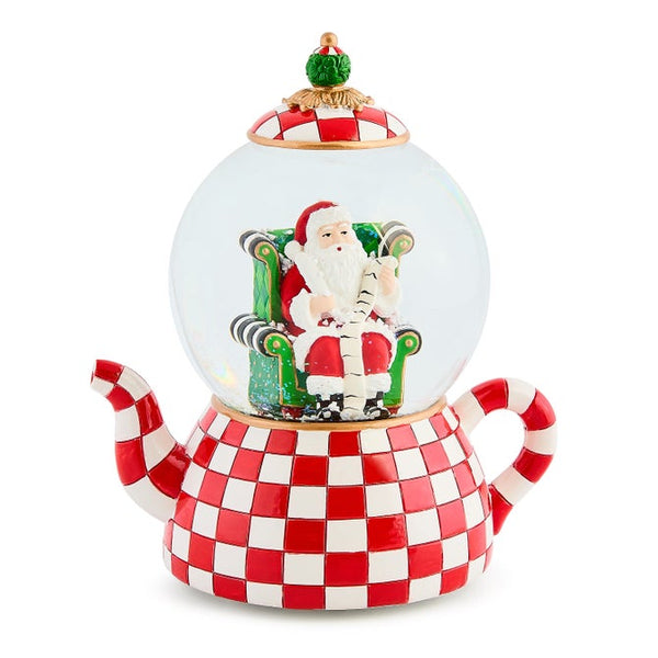 CHECK IT OUT TEAPOT SNOW GLOBE